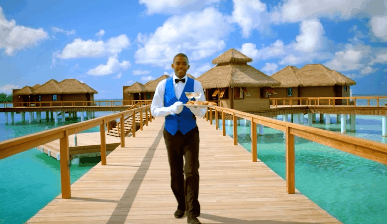 Sandals Resort Butlers greeting guests