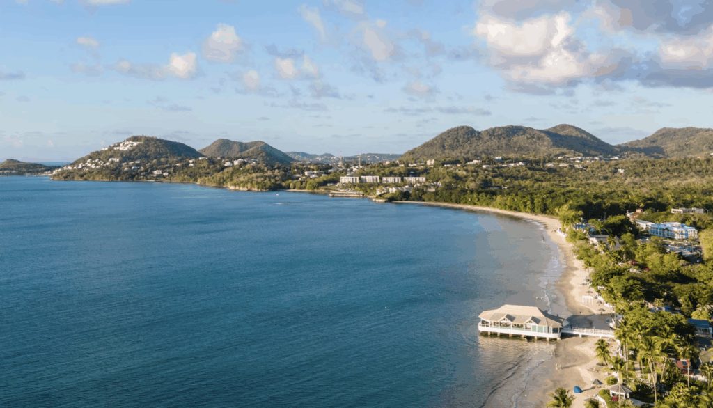 Sandals resort ocean and pool views