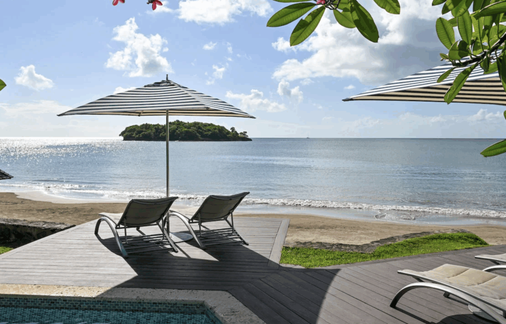 Sandals resort beach perfect weather