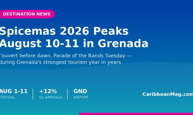 Spicemas 2026 Peaks August 10-11 as Grenada Rides Its Strongest Tourism Year in Years